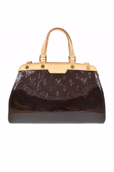 Louis Vuitton Brea Shoulder Bag PM Amarante Leather Monogram Vernis — view 5 of 7