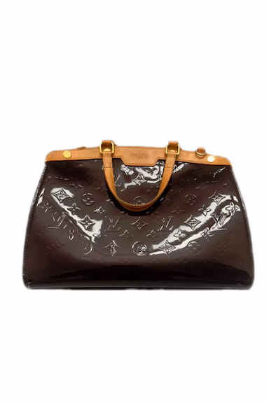Louis Vuitton Brea Shoulder Bag PM Amarante Leather Monogram Vernis — view 6 of 7
