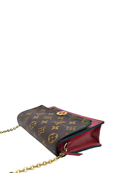 Louis Vuitton Flore Monogram Canvas Chain Wallet Fuchsia — view 11 of 11