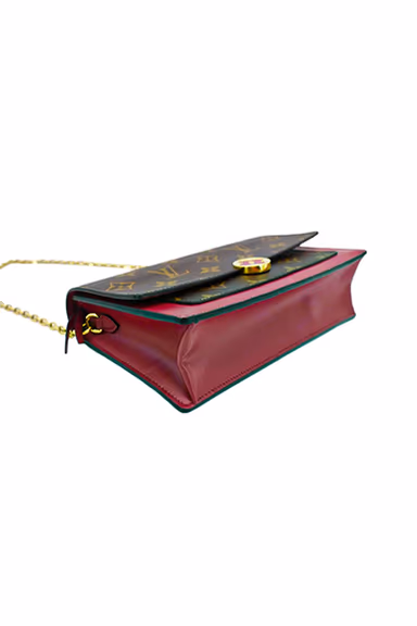 Louis Vuitton Flore Monogram Canvas Chain Wallet Fuchsia — view 10 of 11