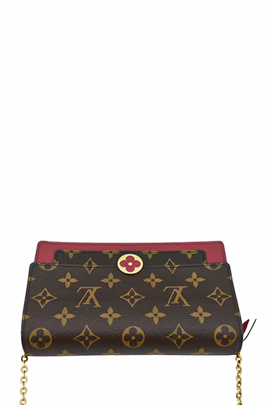 Louis Vuitton Flore Monogram Canvas Chain Wallet Fuchsia — view 8 of 11