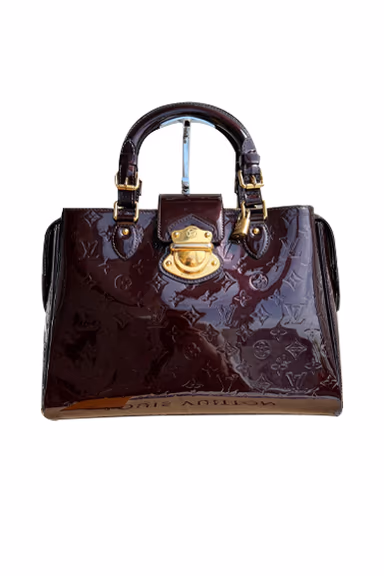 Louis Vuitton Melrose Avenue Vernis Amarante Handbag Purse B0655 — view 5 of 8