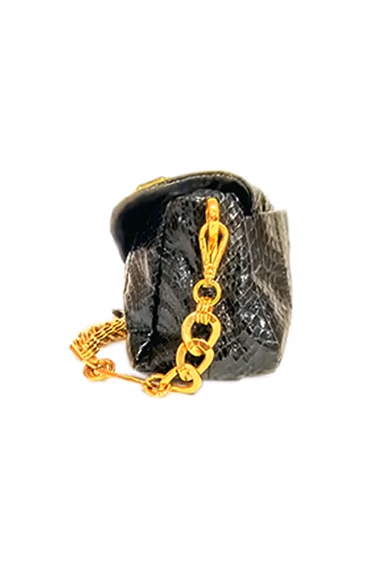 Prada  Crystal Gold-Embellished Noir Clutch Shoulder Bag — view 7 of 7