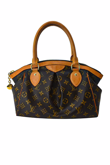 Tivoli PM Monogram Canvas Satchel Bag Brown — view 6 of 8