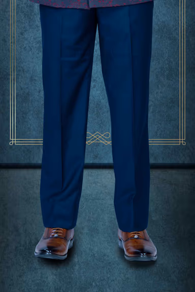 Purple -Blue Combo Jodhpuri Suit In Na Using Imported Synthetic Fabric — view 6 of 6