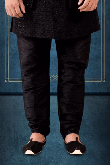 Black sherwani — view 4 of 6