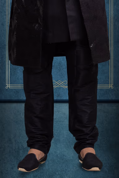 Black Charming Jacket Sherwani — view 5 of 6