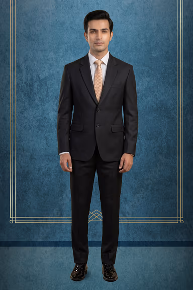 2 Pcs Black Formal Suit Set — view 1 of 2