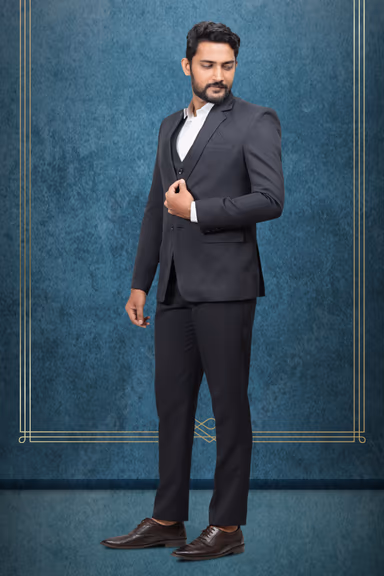 3 Piece Black Suit — view 3 of 6