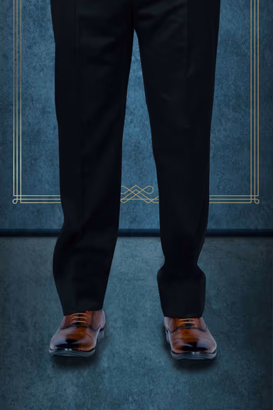 3 Pcs Polyester Viscose In Jet Black 3Pc Tuxedo Suit — view 5 of 6