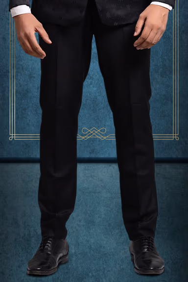 Black Silky Jacquard Fine Blazer — view 3 of 6