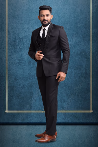 Black Sumptuous Event & Party Suit — view 2 of 7
