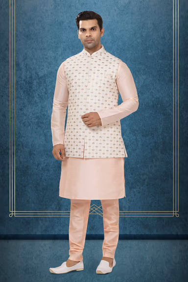 Delightful Kurta Modi Jacket Set — view 1 of 6