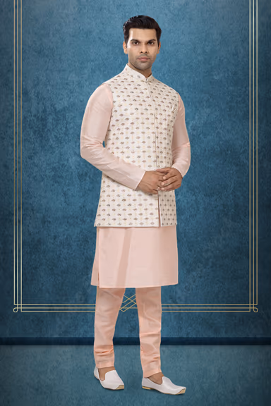 Delightful Kurta Modi Jacket Set — view 3 of 6