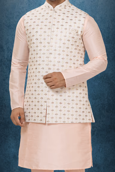 Delightful Kurta Modi Jacket Set — view 4 of 6