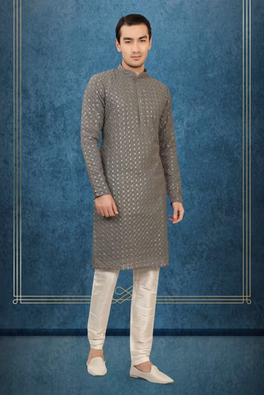 Exquisite Sangeet Kurta Pyjama — view 3 of 6