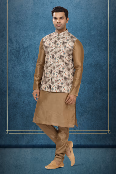 Graceful Kurta Modi Jacket Set — view 3 of 6