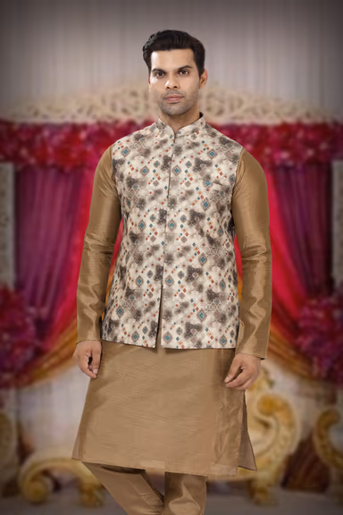 Graceful Kurta Modi Jacket Set — view 6 of 6