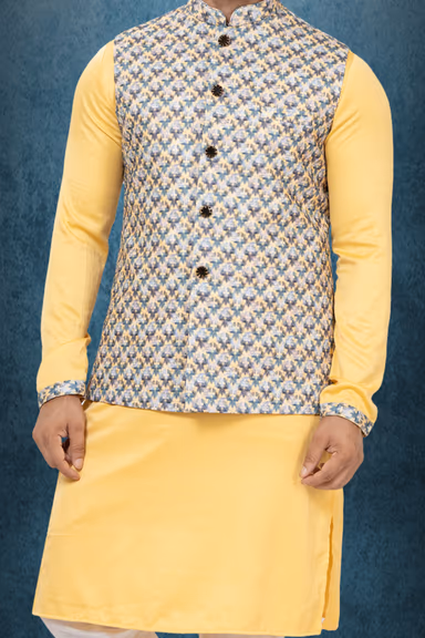 Radiant Kurta Modi Jacket Set — view 4 of 6