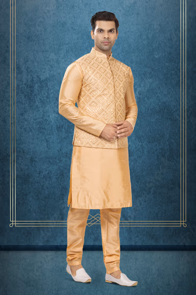 Radiant Kurta Modi Jacket Set — view 3 of 6
