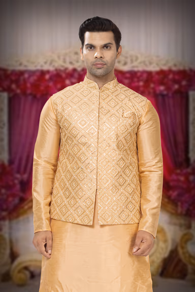 Radiant Kurta Modi Jacket Set — view 6 of 6