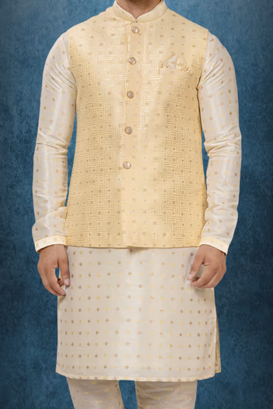 Spectacular Kurta Modi Jacket Set — view 4 of 6