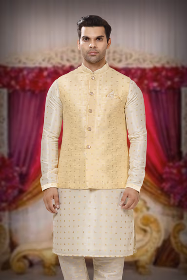 Spectacular Kurta Modi Jacket Set — view 6 of 6