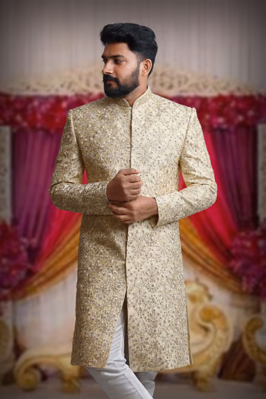 Grand Designer Sherwani — view 3 of 7