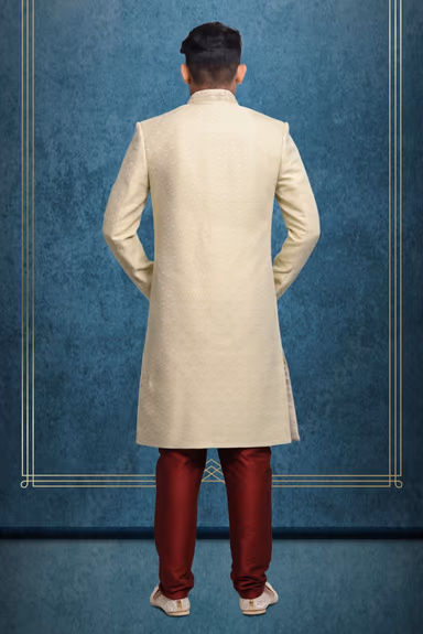 Light Sea Green Luxurious Classic Sherwani — view 6 of 7