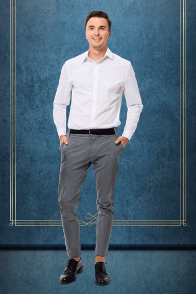 Classic Mens white Tuxedo Shirt — view 1 of 2