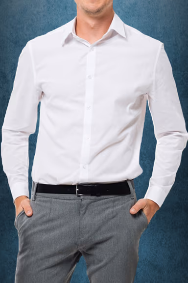 Classic Mens white Tuxedo Shirt — view 2 of 2