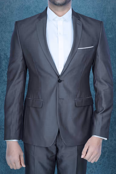 2 Pc Terry Rayon In Grey Suit — view 5 of 7