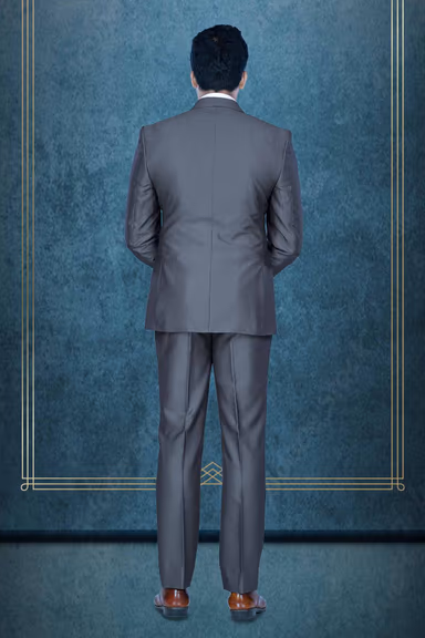 2 Pc Terry Rayon In Grey Suit — view 6 of 7