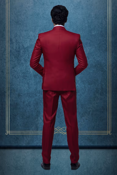 3 Pcs Suiting In Red 3Pc Suit — view 5 of 7