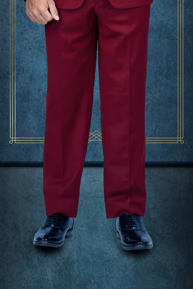 3Pc Suit Terry Rayon In Maroon 3Pc Suit — view 6 of 7