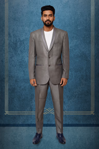 Charcoal Grey Suit with a peak lapel — view 1 of 3