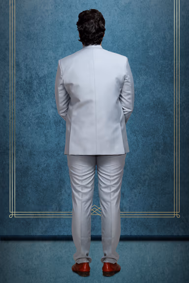 Ice Grey Three-Piece Slim Fit Suit — view 3 of 3