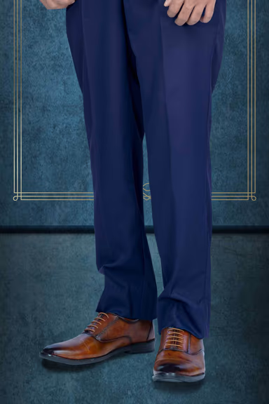 2 Pcs Imported Terry Rayon In Midnight Blue 2Pc Suit — view 6 of 6