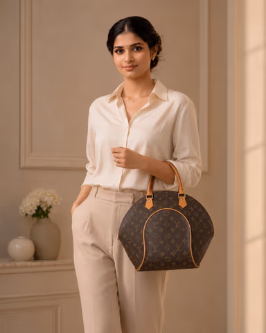 Louis Vuitton Monogram Ellipse PM Hand Bag Brown M51127 — view 3 of 7