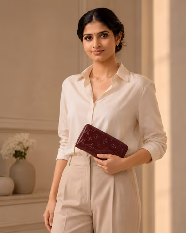 Louis Vuitton Monogram Vernis Zippy Wallet Amarante — view 3 of 9