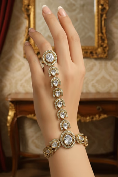Shine Bright With This Beautiful Bridal Jewelry Set And Gleaming White Stones — view 2 of 2