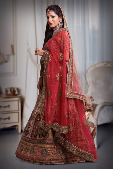 Chiku sequins & embroidery work lehenga — view 3 of 5