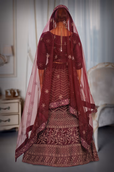 Wine Lehenga — view 5 of 6