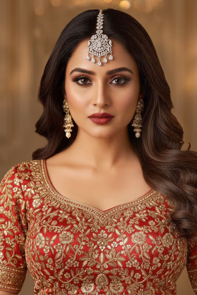 Elegant Diamond Silver Necklace Enhances Bridal Sophistication Through Sparkling Craftsmanship Creating A… — view 1 of 2
