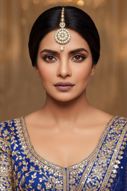 Elegant Traditional Indian Bridal Necklace Set With Beautiful Green Gemstones And Detailed Gold Polishing — view 2 of 2