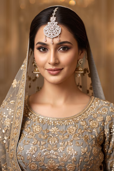 Regal Pink Necklace Enhances Bridal Beauty With Intricate Kundan Patterns Offering A Striking Blend Of… — view 1 of 2