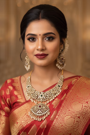 Stone And Pearl Drop Elegant Choker Set With Beautiful Earrings — view 1 of 2
