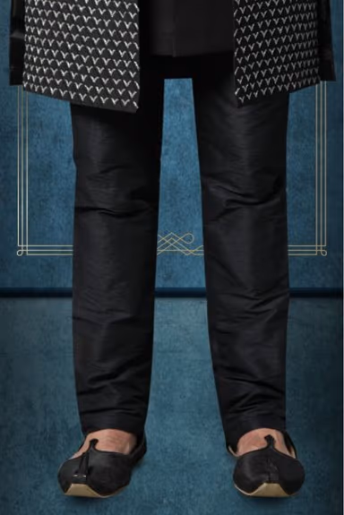 Black Sherwani — view 3 of 5