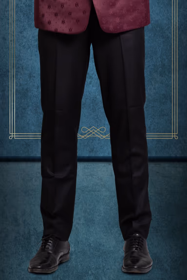 Wine Silky Jacquard Noble Blazer — view 3 of 6