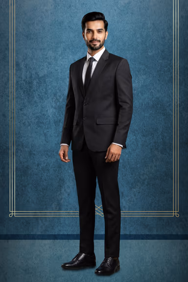 Classic Black Two-Piece Formal Suit — view 3 of 3